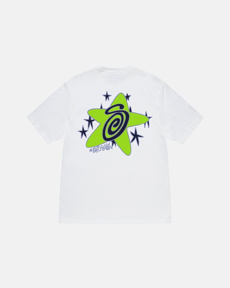 T Shirts Stussy Galaxy Blanche | BQM-36790908