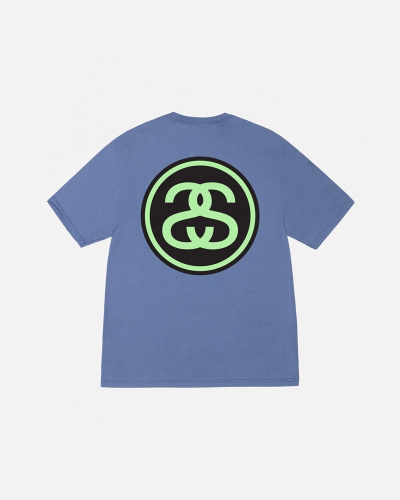 T Shirts Stussy SS-Link Bleu | UOA-55084584