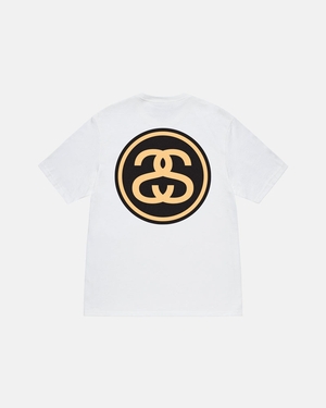 T Shirts Stussy SS-Link Blanche | NWQ-34676933