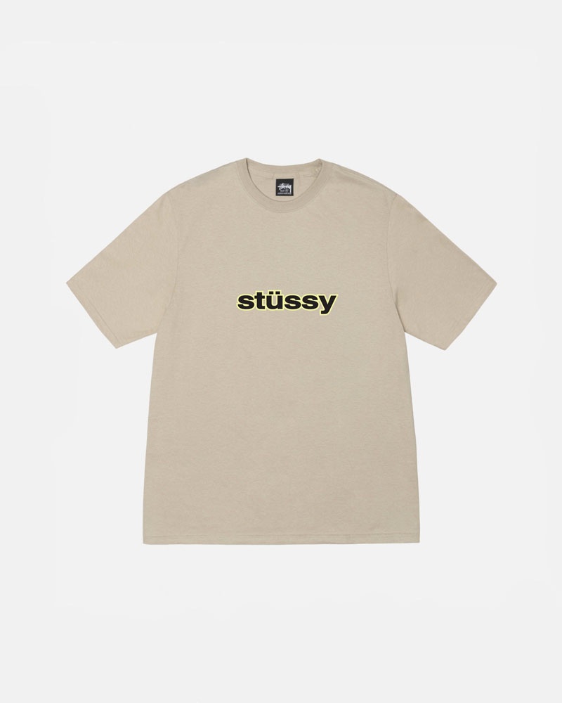 T Shirts Stussy SS-Link Kaki | DTH-06756585