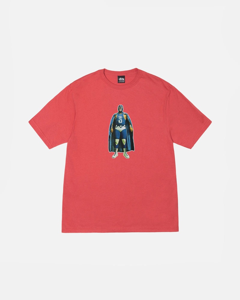 T Shirts Stussy Lucha Rouge | OWF-07612526