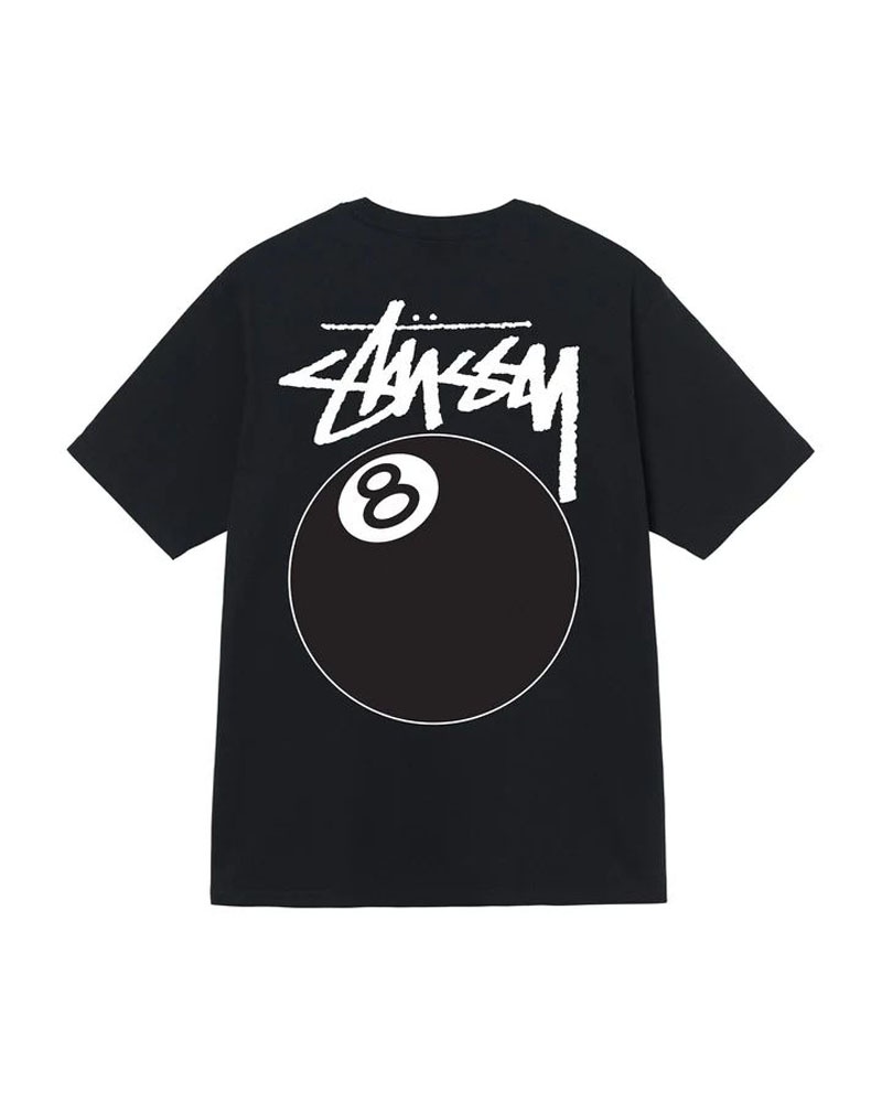 T Shirts Stussy 8 Ball Noir Blanche | BLG-58314445