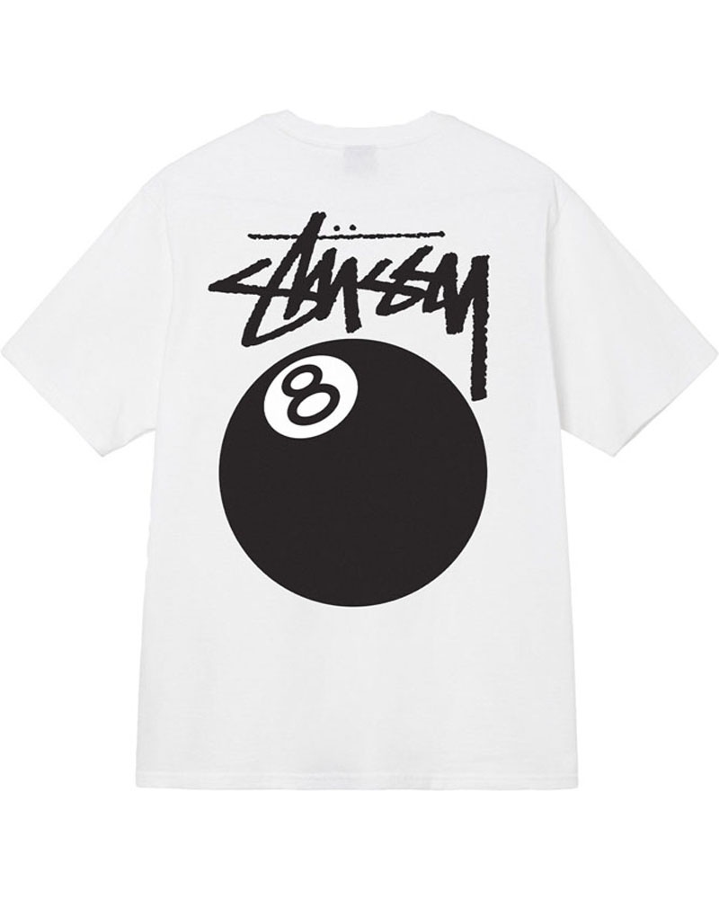 T Shirts Stussy 8 Ball Noir Blanche | BLG-58314445