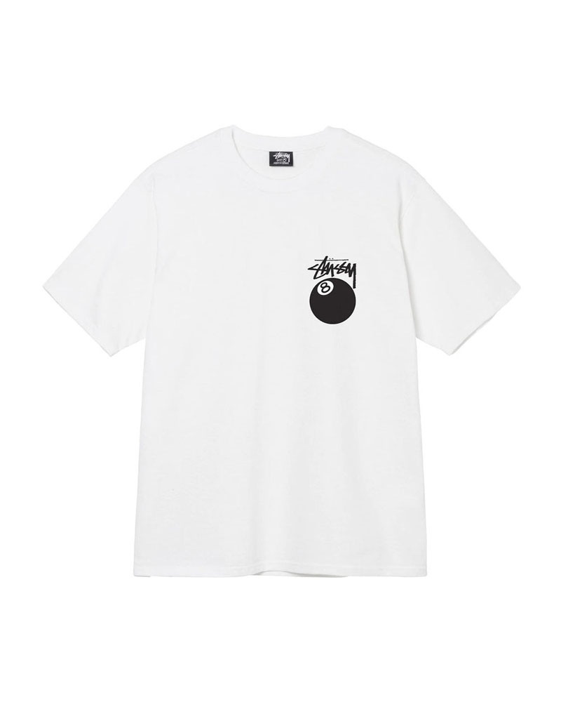 T Shirts Stussy 8 Ball Noir Blanche | BLG-58314445