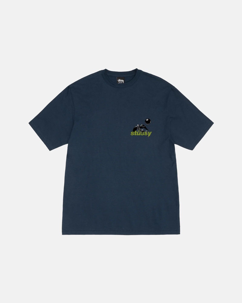 T Shirts Stussy Apocalypse Bleu Marine | EUY-62789027