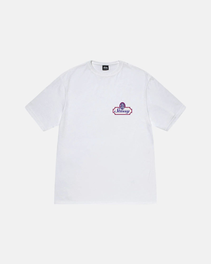 T Shirts Stussy Authentic Blanche | MET-85893046