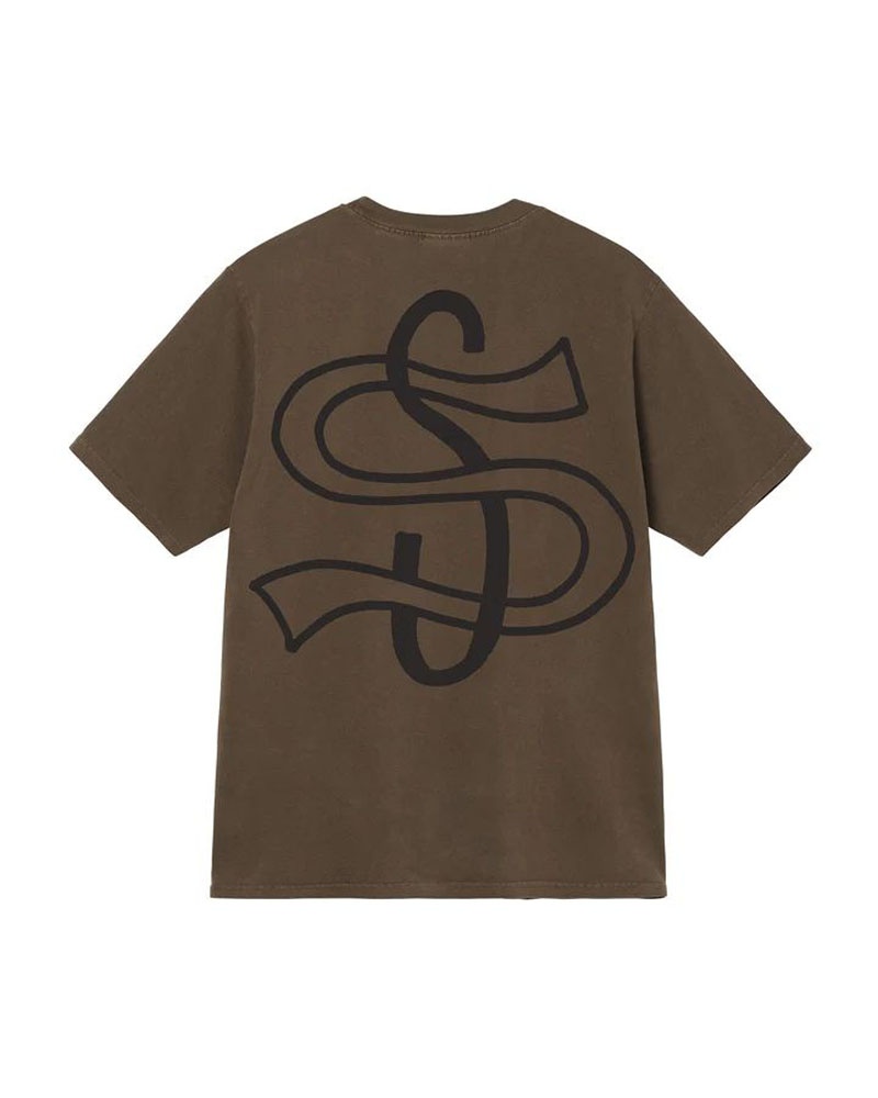 T Shirts Stussy Big League Pigment Dyed Marron | ELY-40535560