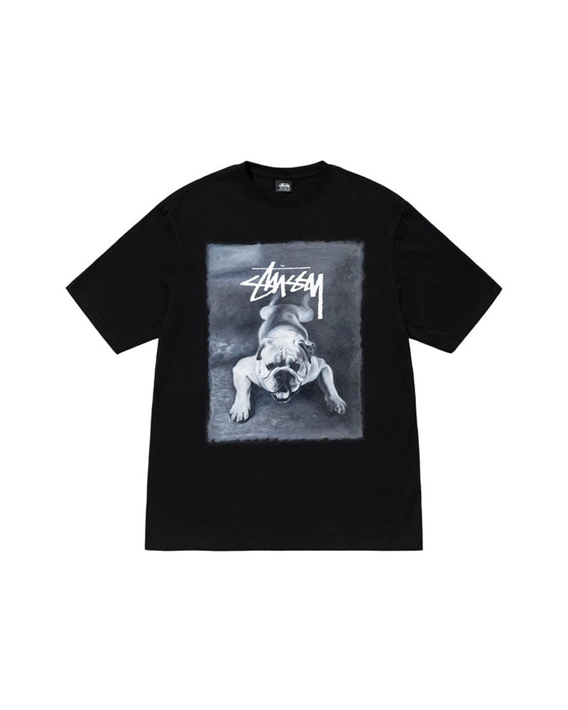 T Shirts Stussy Bulldog Noir | UEK-89854995