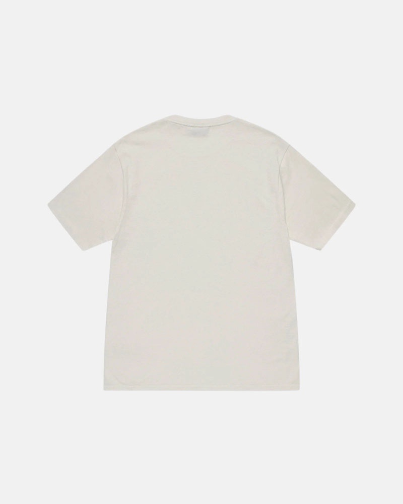 T Shirts Stussy Block Sport Pigment Dyed Beige | PSM-87001601