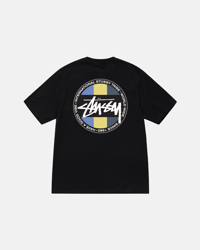 T Shirts Stussy Classiche Dot Noir | HXT-55385200