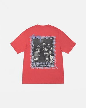 T Shirts Stussy Classroom Rouge | LIY-56870965