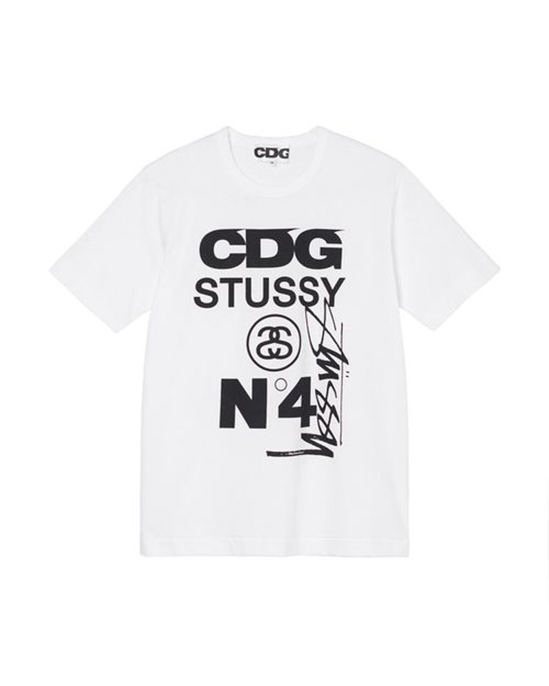 T Shirts Stussy CDG X Blanche | JPI-56602228