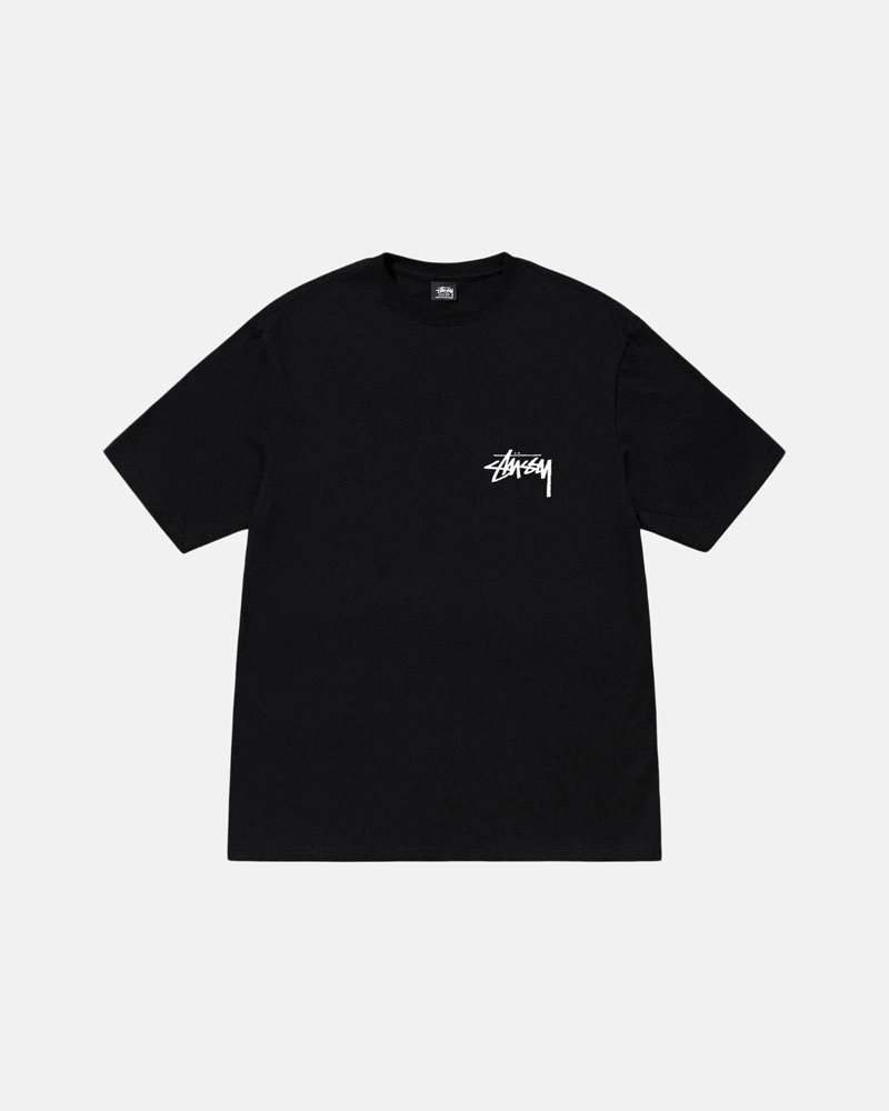 T Shirts Stussy Classiche Dot Noir | HXT-55385200