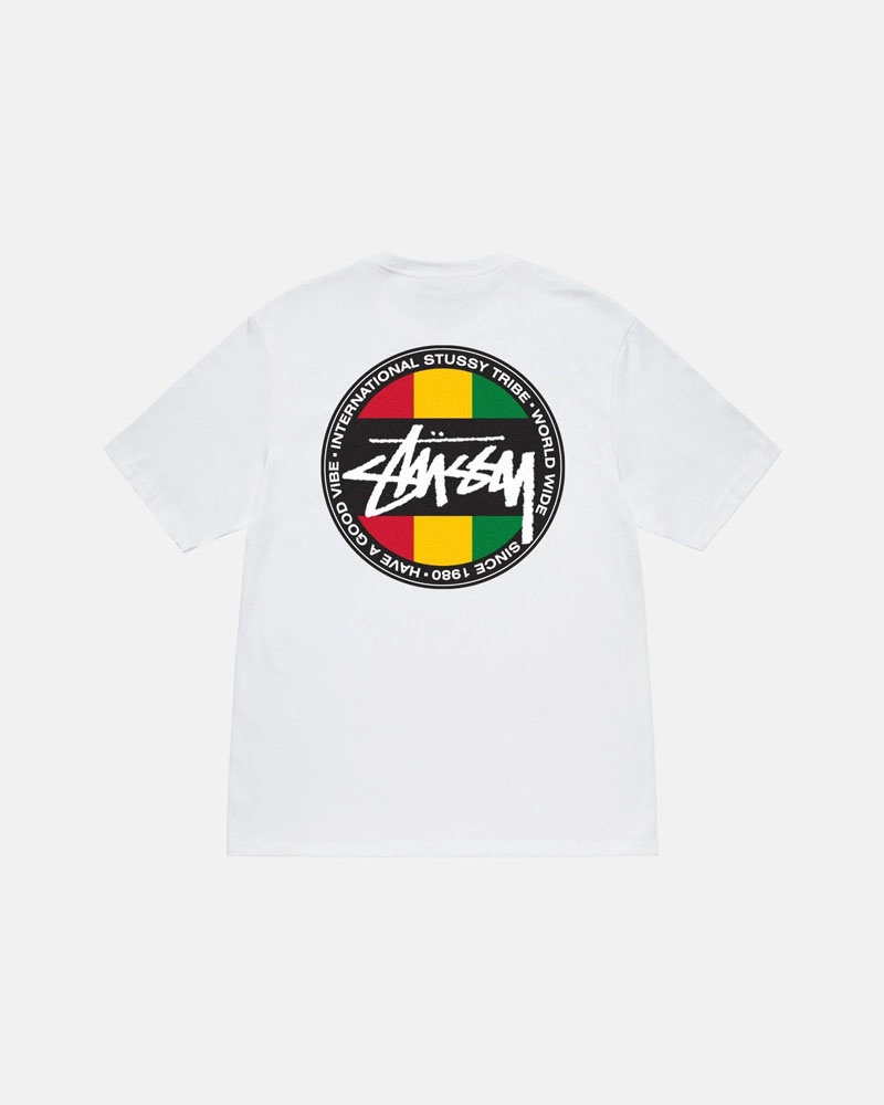 T Shirts Stussy Classiche Dot Blanche | MMN-64242551