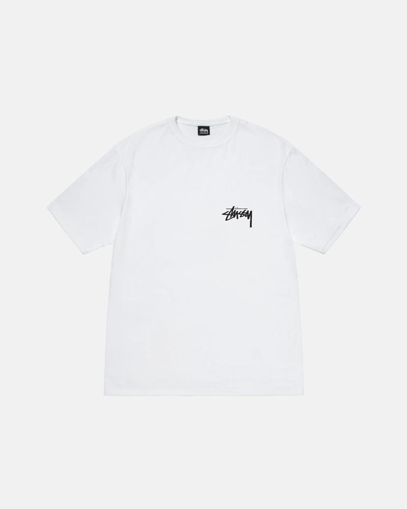 T Shirts Stussy Classiche Dot Blanche | MMN-64242551