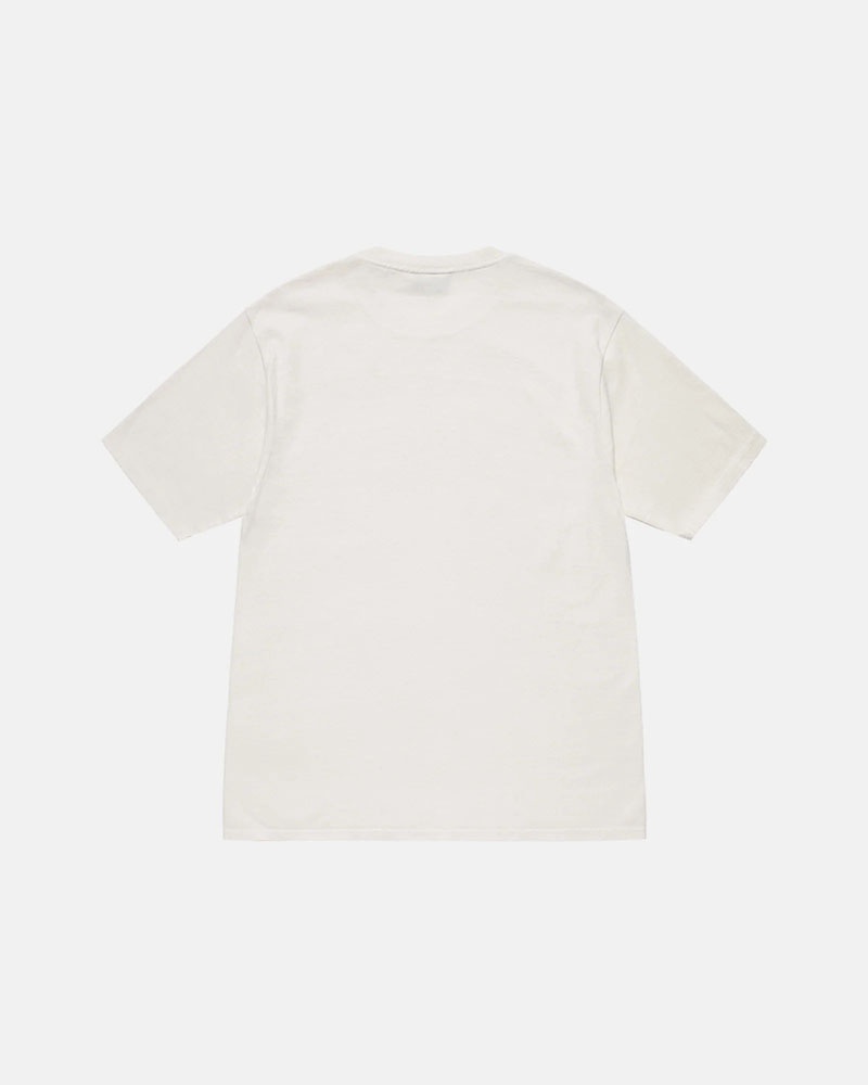 T Shirts Stussy Creation Pigment Dyed Blanche | IUP-45535695