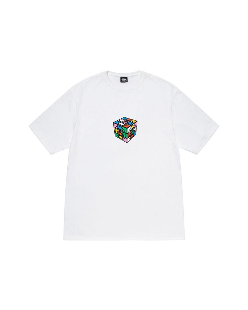 T Shirts Stussy Cube Blanche | BFH-99585468