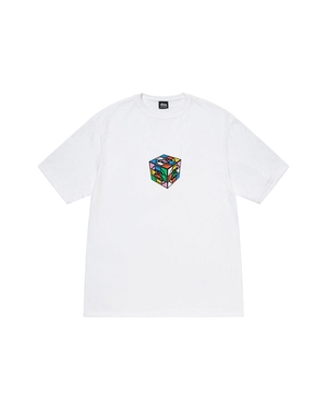 T Shirts Stussy Cube Blanche | BFH-99585468