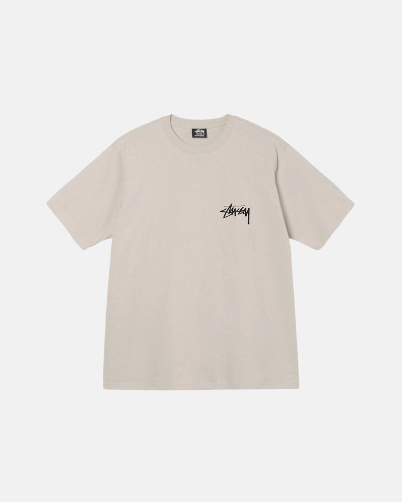 T Shirts Stussy Diced Out Off Blanche | CHP-64281918