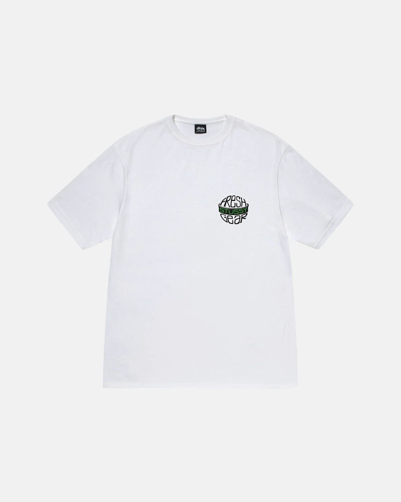 T Shirts Stussy Fresh Gear Blanche | SYG-83430483