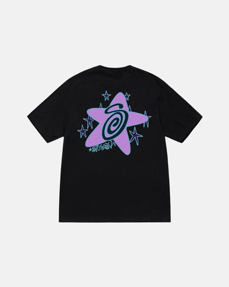 T Shirts Stussy Galaxy Noir | HIX-62330229