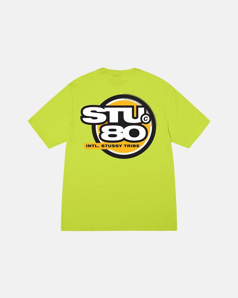 T Shirts Stussy Hot 80 Jaune | XHD-43972282