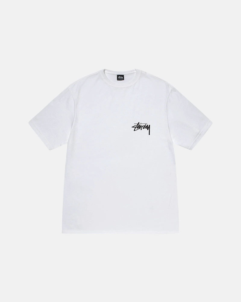 T Shirts Stussy Kittens Blanche | KGZ-76507810