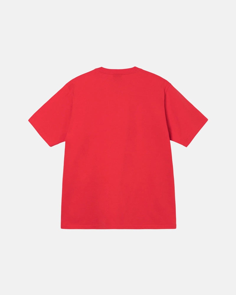 T Shirts Stussy Motel Rouge | BTS-03623758