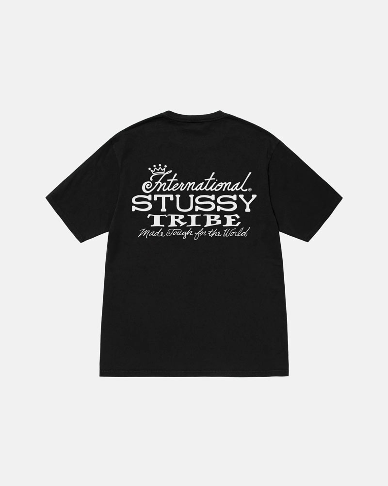 T Shirts Stussy IST Pigment Dyed Noir | QIC-25765183