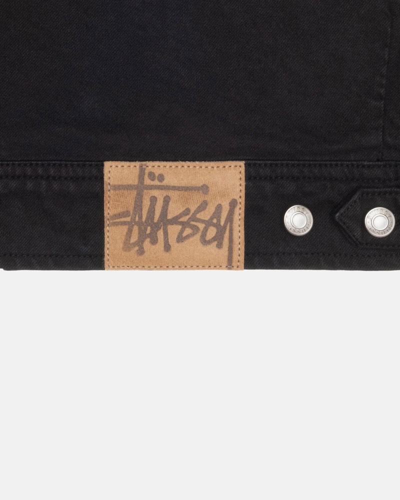 Veste Stussy Zip Travail Overdyed Noir | ATJ-23153287