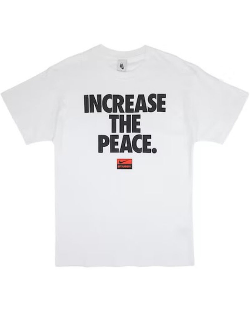 T Shirts Stussy Nike X Increase The Peace Blanche | HDE-40423110