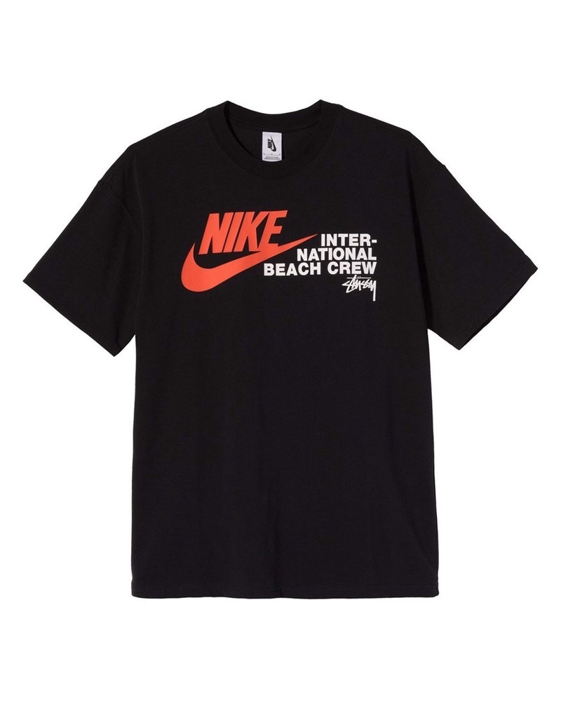 T Shirts Stussy Nike X Logo Collaboration Noir | BDN-07266899