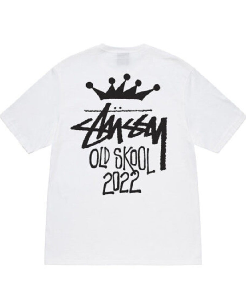 T Shirts Stussy Old Skool 22 Blanche | MAJ-38385892