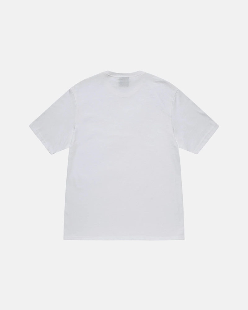 T Shirts Stussy No.4 Blanche | APH-54669034