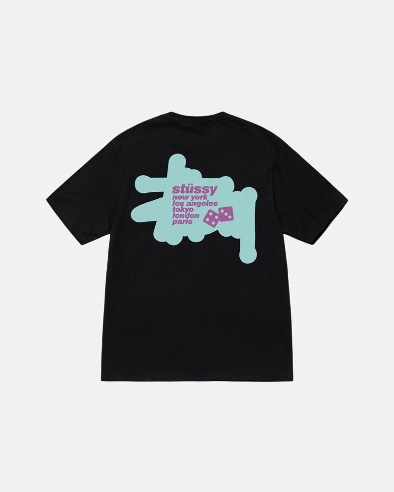 T Shirts Stussy Silhouette Noir | AXY-93429769