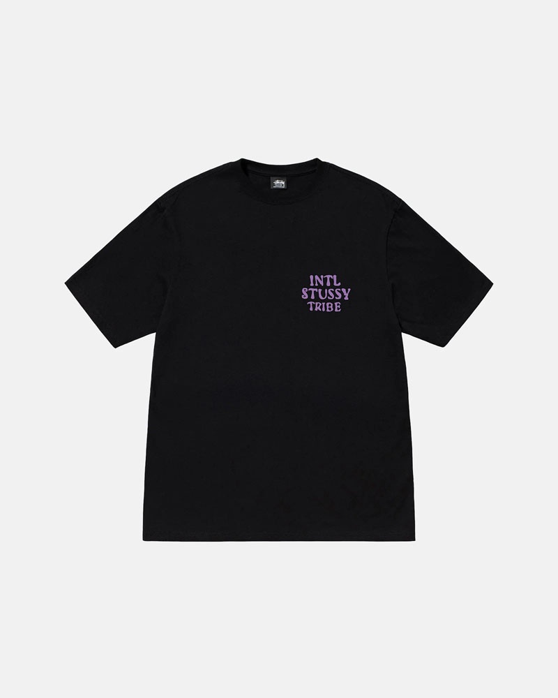 T Shirts Stussy Serpent Noir | TAU-86026798