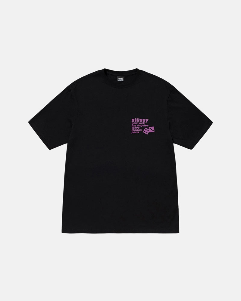 T Shirts Stussy Silhouette Noir | AXY-93429769