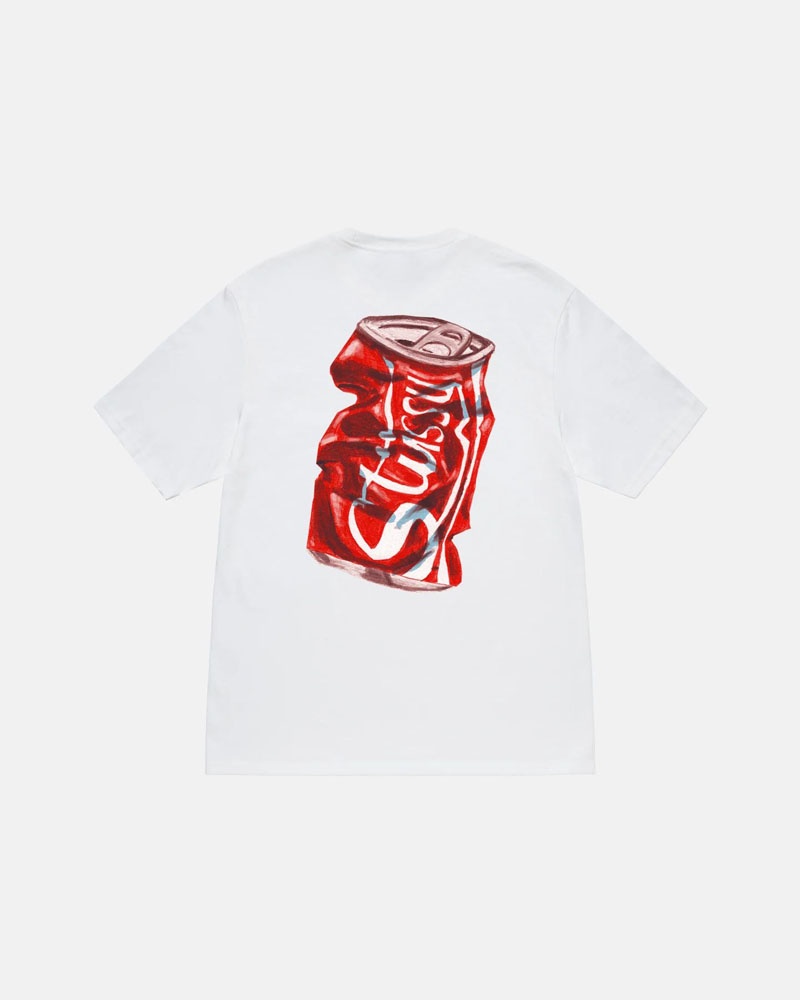 T Shirts Stussy Soda Can Blanche | GMX-80474431