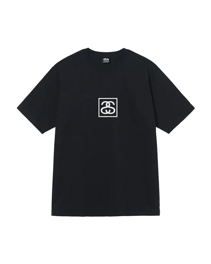 T Shirts Stussy Squared Noir | VPZ-64559470