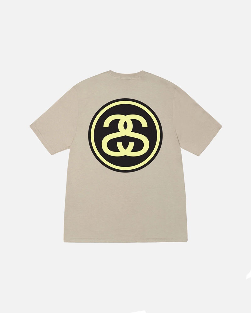 T Shirts Stussy SS-Link Kaki | RQC-52072642