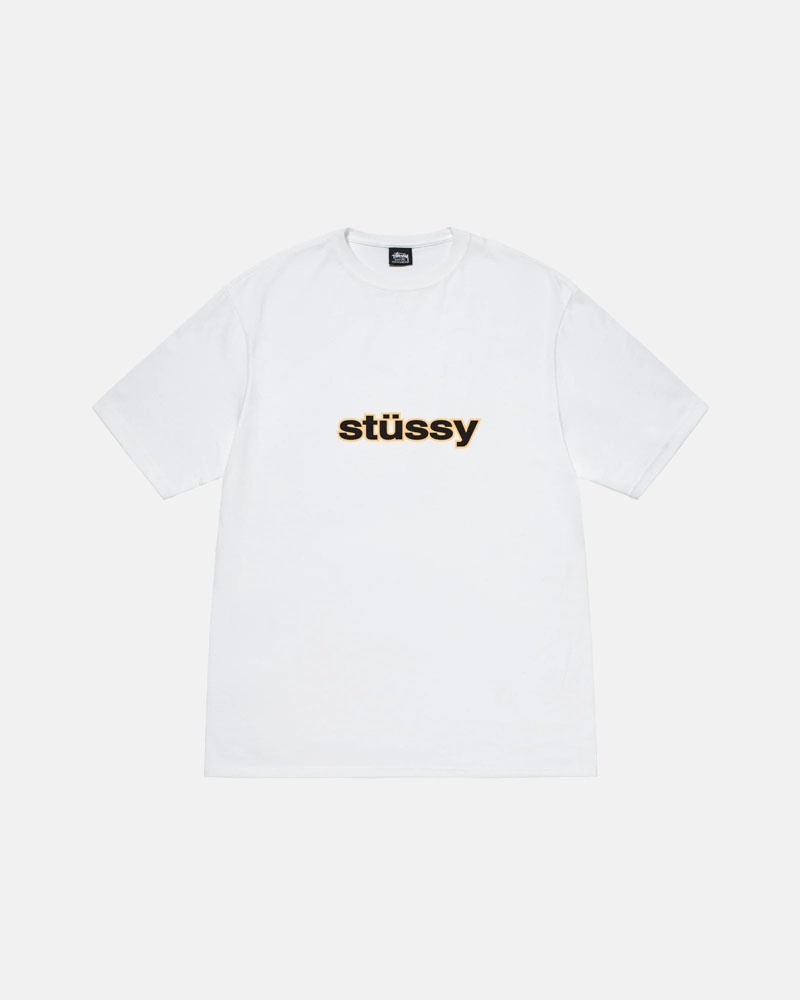 T Shirts Stussy SS-Link Blanche | YAU-09717009