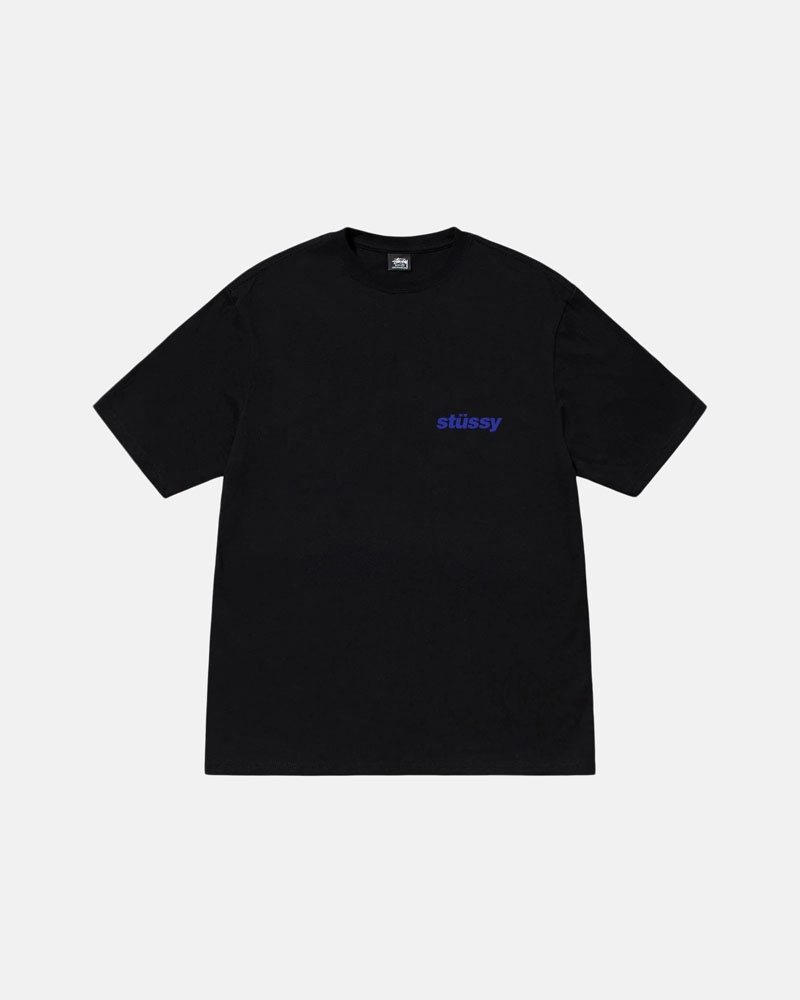 T Shirts Stussy Stacked Noir | GWG-11636781