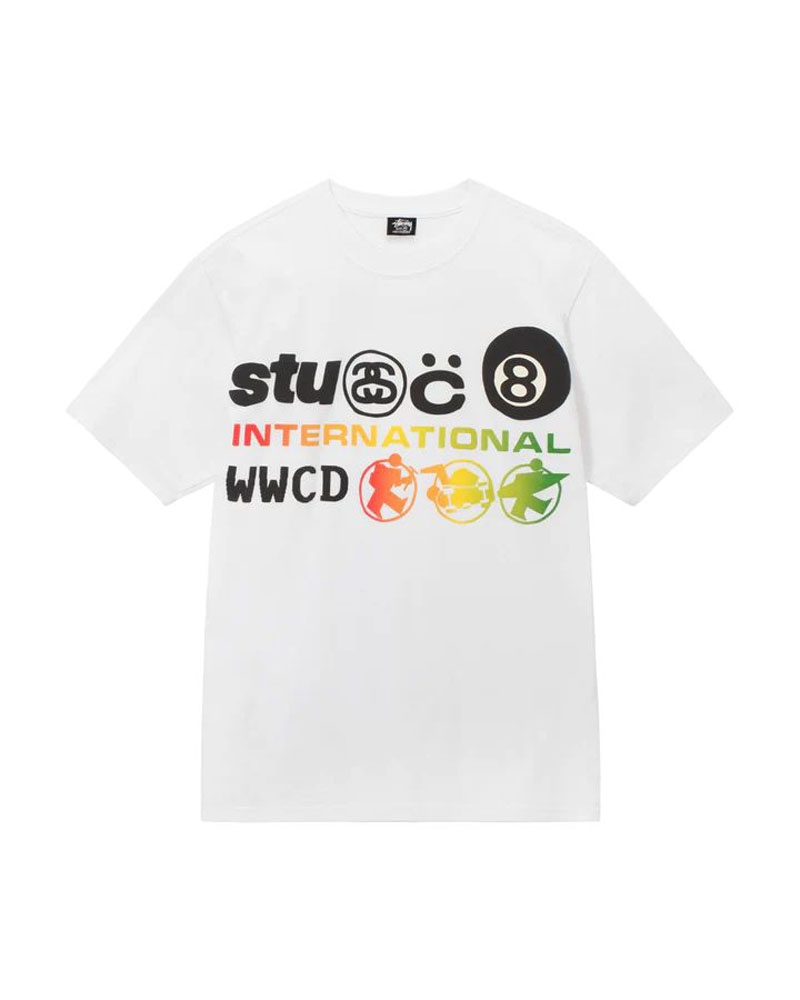 T Shirts Stussy Stüssy & Cpfm International Blanche | JBV-97887210