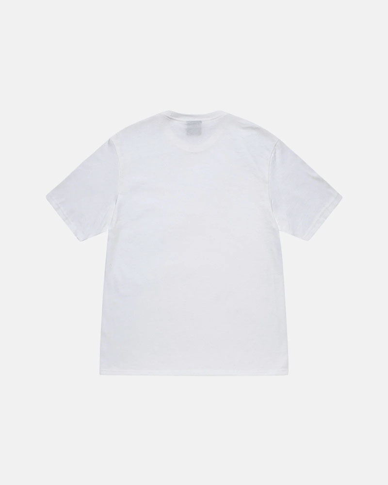 T Shirts Stussy Stock Box Blanche | SWJ-53900348