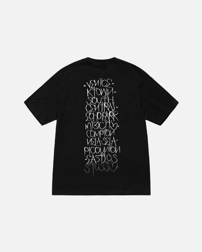 T Shirts Stussy Stüssy & Born X Raised Handstyles Noir | XKP-88873677