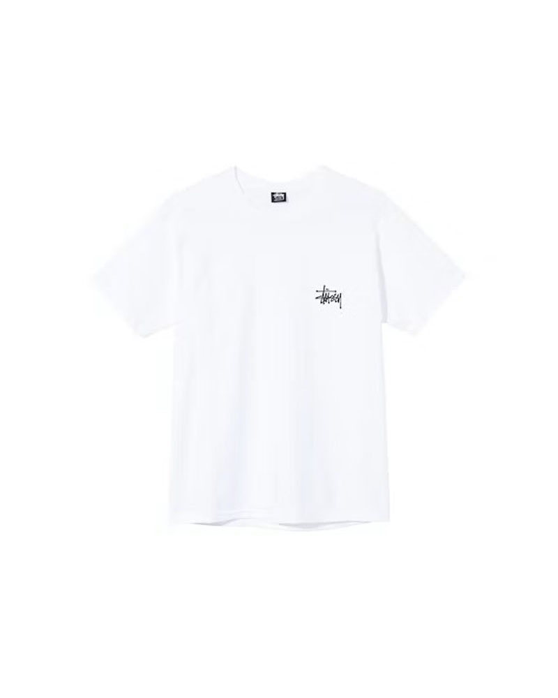 T Shirts Stussy Basic Blanche | CPK-44081891