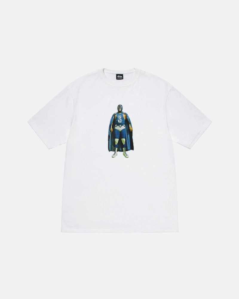 T Shirts Stussy Lucha Blanche | NKX-06165585