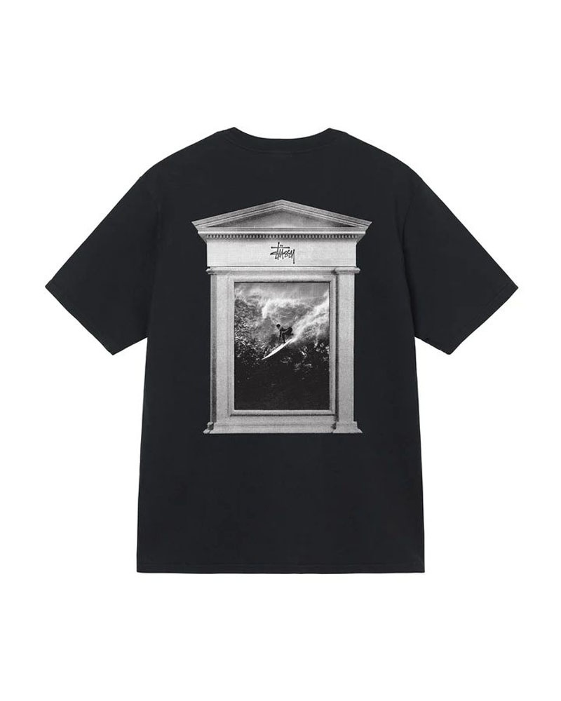 T Shirts Stussy Surf Tomb Pigment Dyed Noir | LPY-45587833