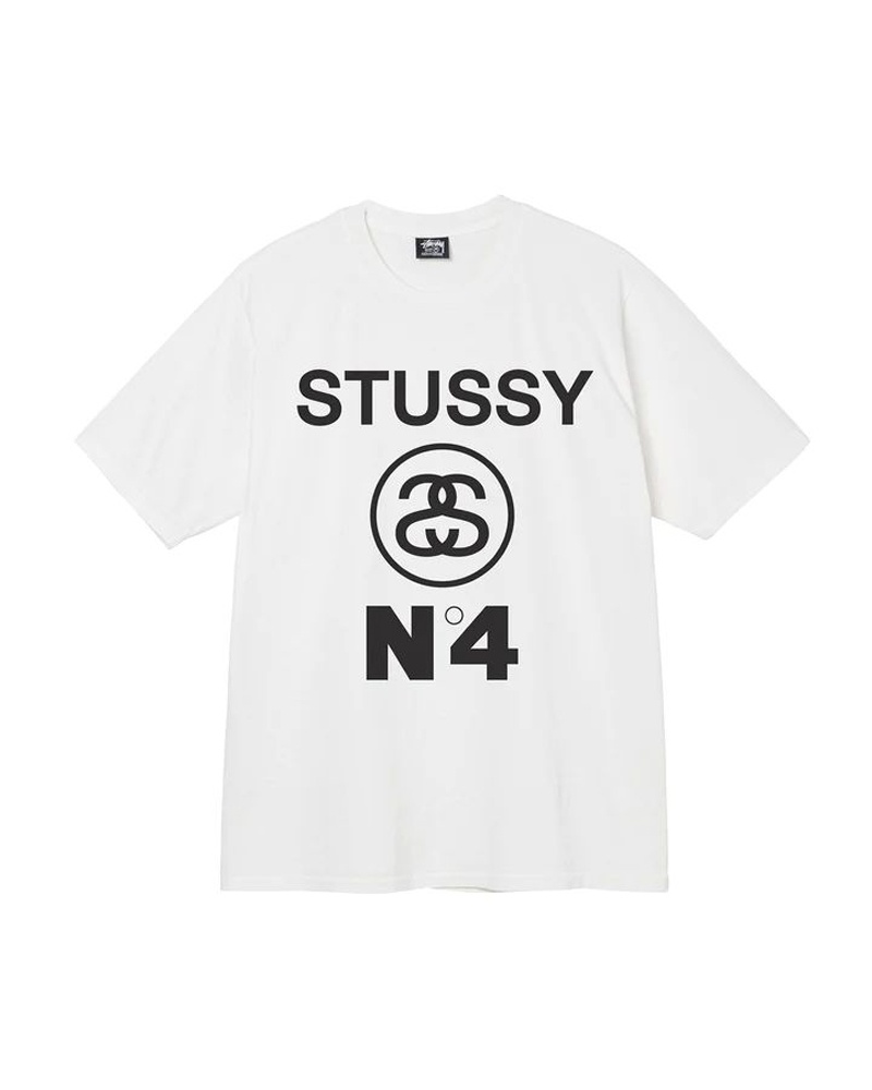 T Shirts Stussy Stüssy No.4 Pigment Dyed Blanche | ZJY-33827806