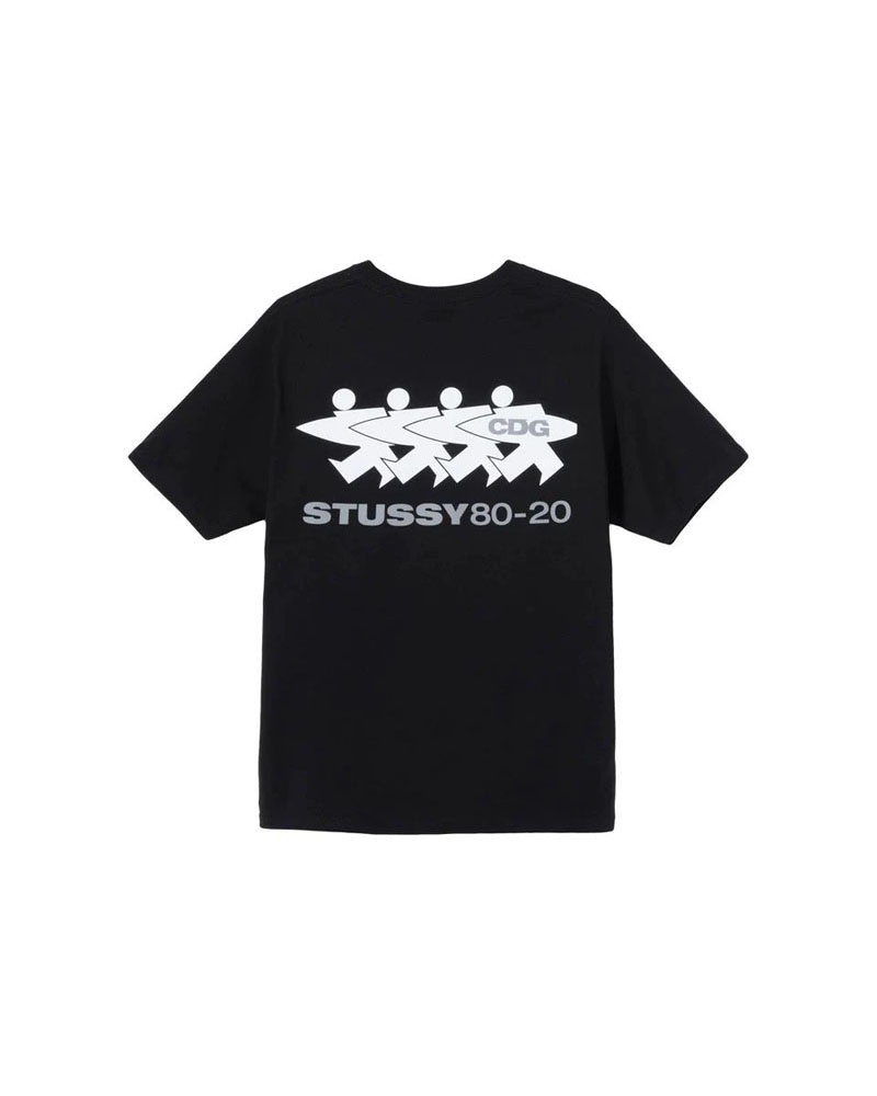 T Shirts Stussy X CDG Noir | GAN-19349716